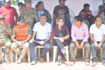 LLegó hasta el lugar afectado por la riada.