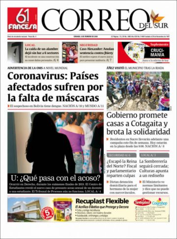 Correo del Sur, Sucre.