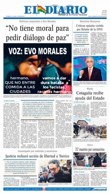 El Diario, La Paz.