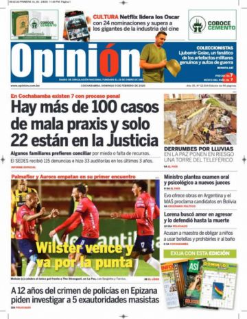 Opinión, Cochabamba.