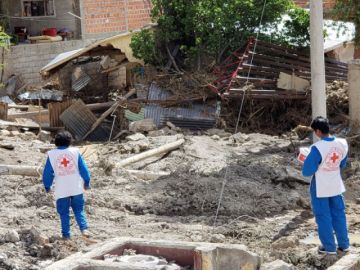 Los voluntarios se encuentran en Cotagaita. FOTO CRUZ ROJA FILIAL POTOSÍ