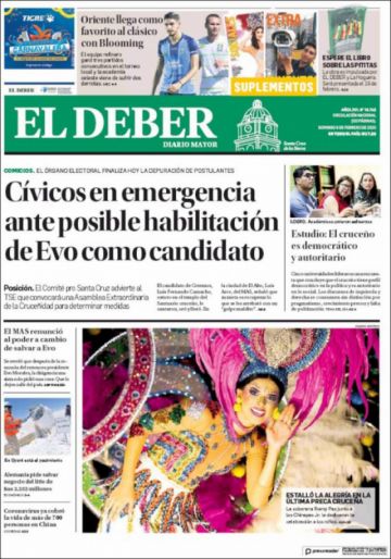 El Deber, Santa Cruz.