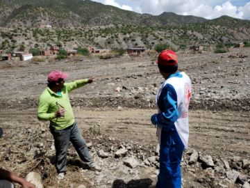 Los voluntarios se encuentran en Cotagaita. FOTO CRUZ ROJA FILIAL POTOSÍ