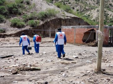Los voluntarios se encuentran en Cotagaita. FOTO CRUZ ROJA FILIAL POTOSÍ