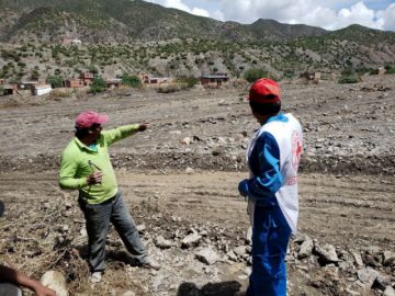 Los voluntarios se encuentran en Cotagaita. FOTO CRUZ ROJA FILIAL POTOSÍ