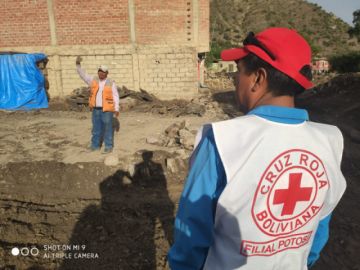 Los voluntarios se encuentran en Cotagaita. FOTO CRUZ ROJA FILIAL POTOSÍ