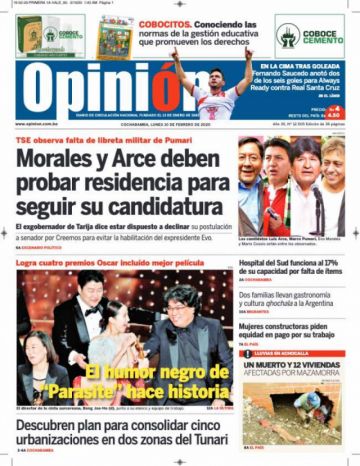 Opinión, Cochabamba.