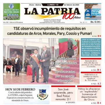 La Patria, Oruro.