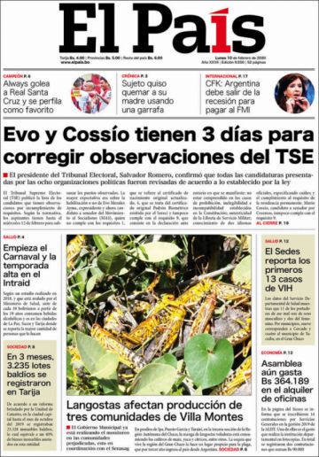 El País, Tarija.