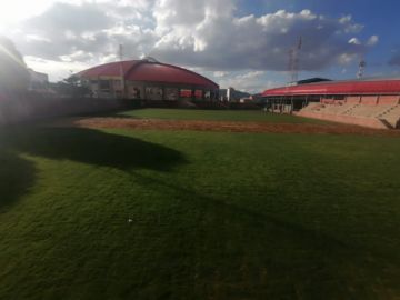 Será un campo deportivo con césped natural.