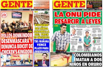 Gente, Cochabamba.