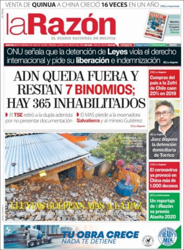 La Razón, La Paz.
