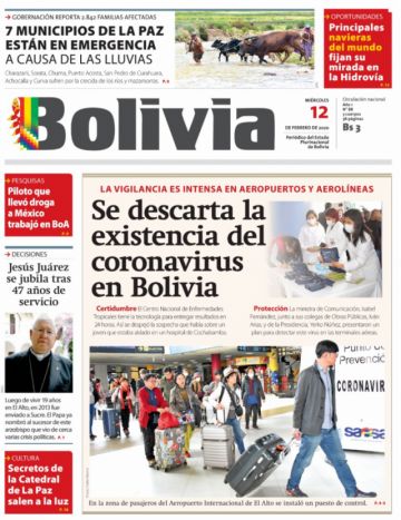 Bolivia, diario oficialista.