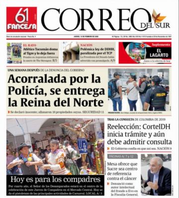Correo del Sur, Sucre.