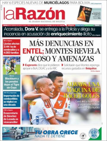 La Razón, La Paz.
