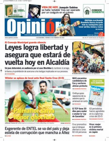 Opinión, Cochabamba.
