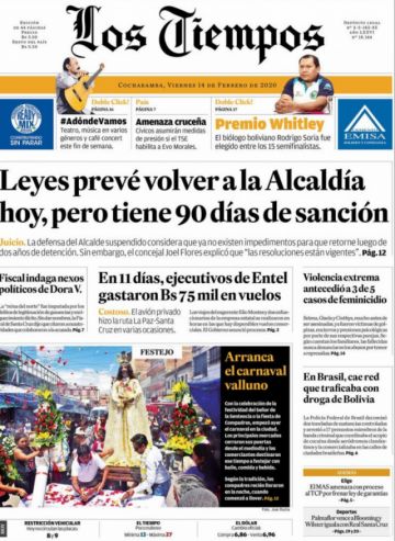 Los Tiempos, Cochabamba.