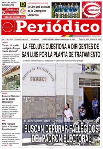El Periódico, Tarija.