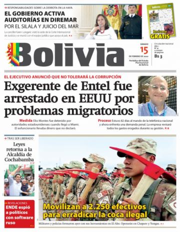 Bolivia, diario oficialista.