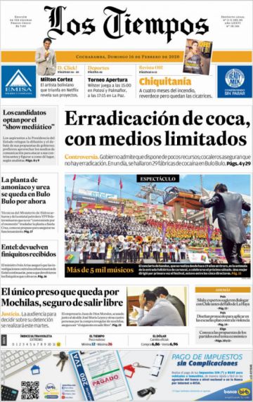 Los Tiempos, Cochabamba.