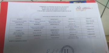 El alimento es distribuido en el área urbana y rural.