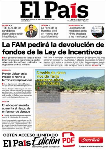 El País, Tarija.