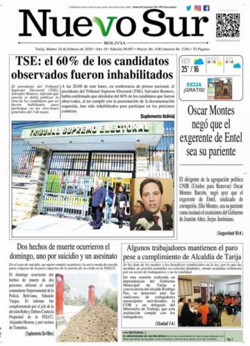 Nuevo Sur, Tarija.