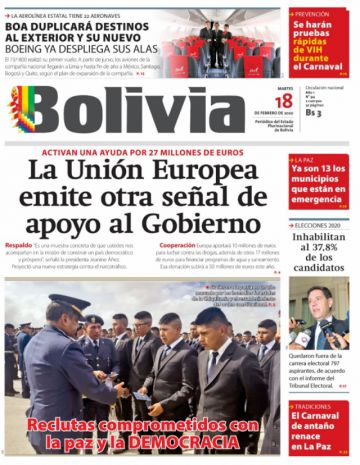 Bolivia, diario oficialista.