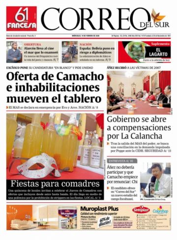 Correo del Sur, Sucre.