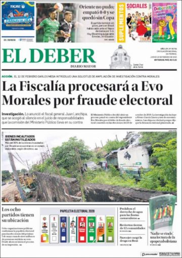 El Deber, Santa Cruz.