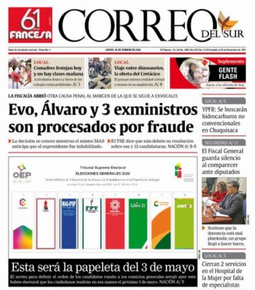 Correo del Sur, Sucre.
