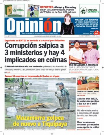 Opinión, Cochabamba.