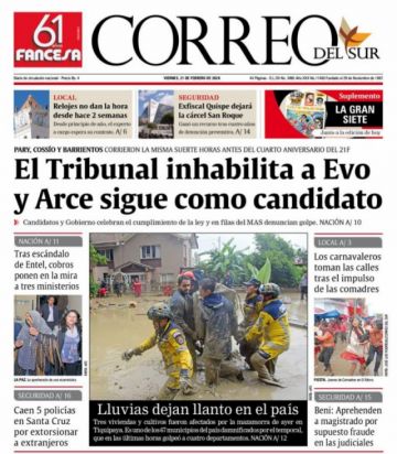 Correo del Sur, Sucre.