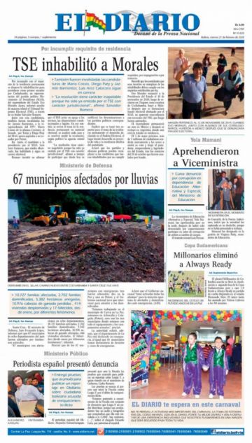 El Diario, La Paz.