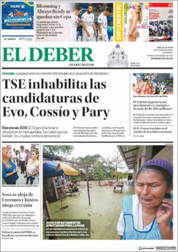 El Deber, Santa Cruz.
