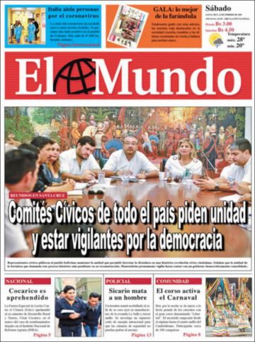 El Mundo, Santa Cruz.