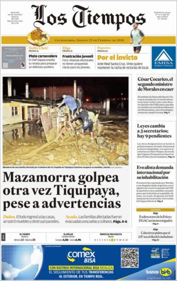 Los Tiempos, Cochabamba.
