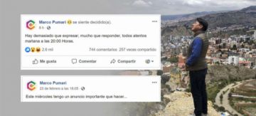 Anuncio de Pumari será a las 20:00