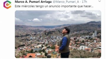 El mensaje en Twitter.