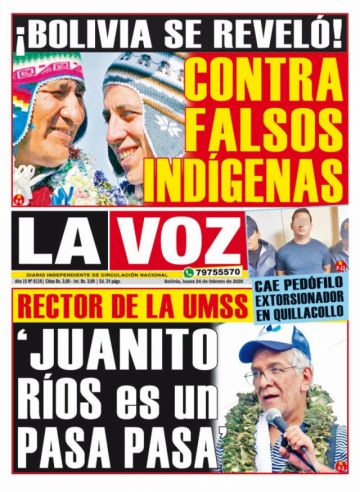 La Voz, Cochabamba.