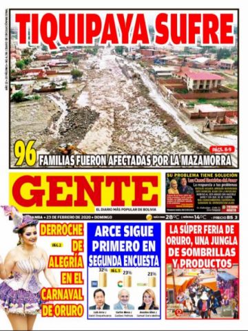 Gente, de Cochabamba.