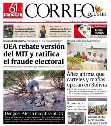 Correo del Sur, Sucre.