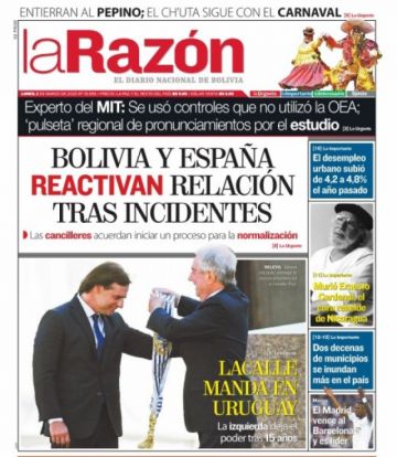 La Razón, La Paz.
