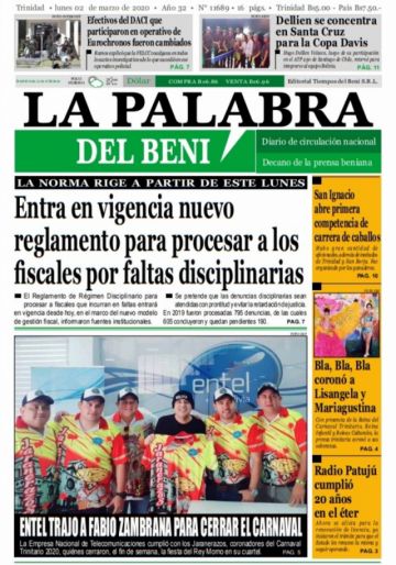 La Palabra del Beni.