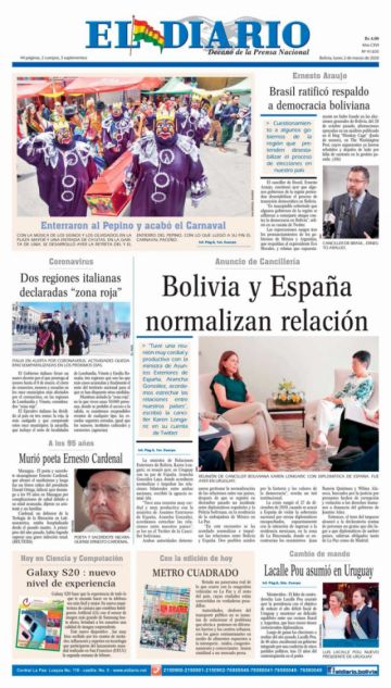 El Diario, La Paz.