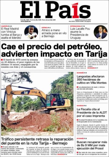 El País, Tarija.