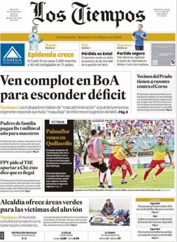 Los Tiempos, Cochabamba.