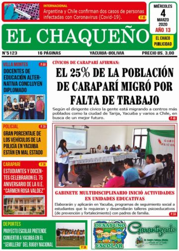 El Chaqueño, Yacuiba, Tarija.