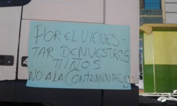 El bloqueo comenzó desde muy temprano. FOTOS: @AriasOndarza y gentileza