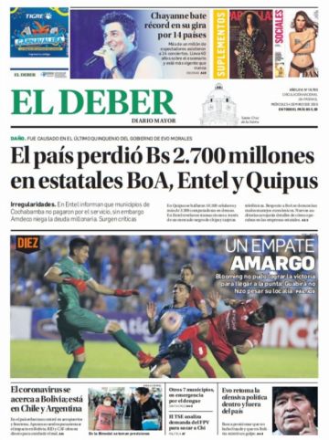 El Deber, Santa Cruz.